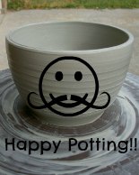 happy potting smiley face mu