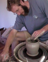 how to make clay pots - artist photo